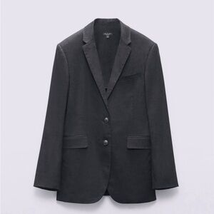 NWT Rag & Bone Odessa Black Linen Blazer, size 0